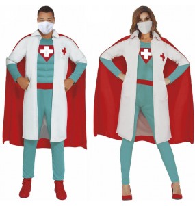 Mit dem perfekten Super-Doktoren-Duo kannst du auf deiner nächsten Faschingsparty für Furore sorgen.