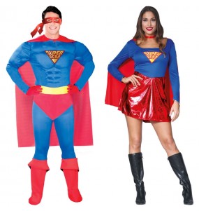 Mit dem perfekten Klassische Superhelden-Duo kannst du auf deiner nächsten Faschingsparty für Furore sorgen.