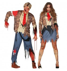 Mit dem perfekten Verfluchte Zombies-Duo kannst du auf deiner nächsten Faschingsparty für Furore sorgen.