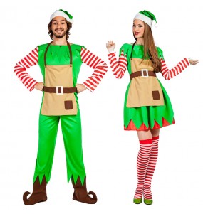Mit dem perfekten Weihnachtselfen-Duo kannst du auf deiner nächsten Faschingsparty für Furore sorgen.