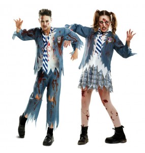 Mit dem perfekten Zombie-Studenten-Duo kannst du auf deiner nächsten Faschingsparty für Furore sorgen.