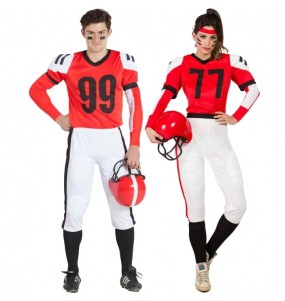Mit dem perfekten American Football Roten-Duo kannst du auf deiner nächsten Faschingsparty für Furore sorgen.