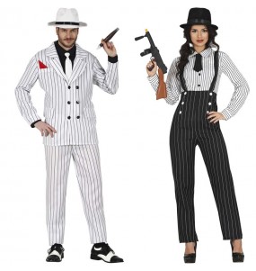 Mit dem perfekten New Yorker Gangster-Duo kannst du auf deiner nächsten Faschingsparty für Furore sorgen.