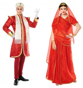 Luxus-Hindus Kostüme für Paare