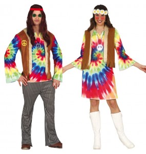 Mit dem perfekten Hippies Boho-Duo kannst du auf deiner nächsten Faschingsparty für Furore sorgen.