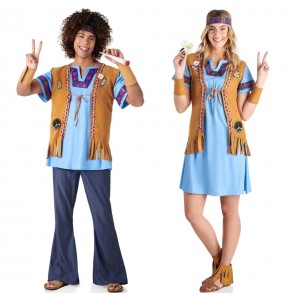 Hippie-Jeans Kostüme für Paare