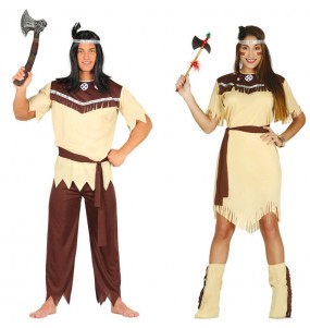 Mit dem perfekten Cheyenne-Indianer-Duo kannst du auf deiner nächsten Faschingsparty für Furore sorgen.