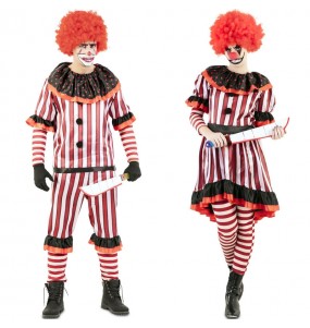 Mit dem perfekten Grausame Clowns-Duo kannst du auf deiner nächsten Faschingsparty für Furore sorgen.