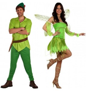Mit dem perfekten Peter Pan und Fee Tinkerbell-Duo kannst du auf deiner nächsten Faschingsparty für Furore sorgen.