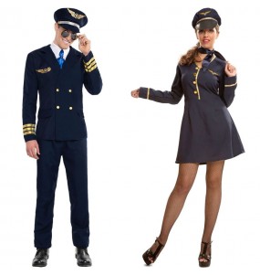 Mit dem perfekten Flugzeugpilot und Stewardess-Duo kannst du auf deiner nächsten Faschingsparty für Furore sorgen.
