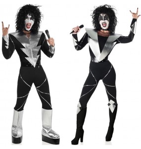 Rocker der Band Kiss Kostüme für Paare