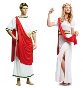 Mit dem perfekten Römer Caesar und Agrippina-Duo kannst du auf deiner nächsten Faschingsparty für Furore sorgen.
