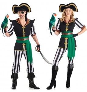 Piraten Plünderer Kostüme für Paare