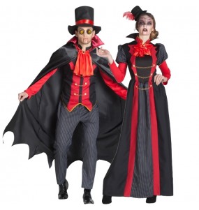 Mit dem perfekten Viktorianische Vampire-Duo kannst du auf deiner nächsten Faschingsparty für Furore sorgen.