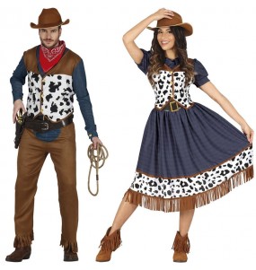 Mit dem perfekten Old West Cowboys-Duo kannst du auf deiner nächsten Faschingsparty für Furore sorgen.
