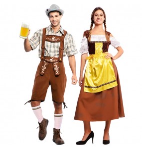 Deutsche Oktoberfest-Bayern Kostüme für Paare