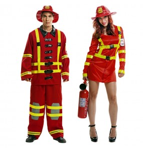 Mit dem perfekten Feuerwehrleute-Duo kannst du auf deiner nächsten Faschingsparty für Furore sorgen.