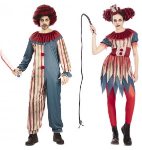 Mit dem perfekten Zirkus des Schreckens Clowns-Duo kannst du auf deiner nächsten Faschingsparty für Furore sorgen.