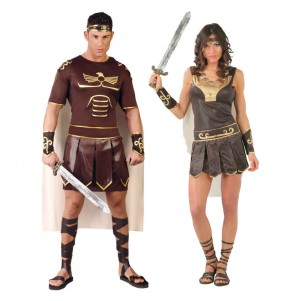 Mit dem perfekten Römische Gladiatoren-Duo kannst du auf deiner nächsten Faschingsparty für Furore sorgen.