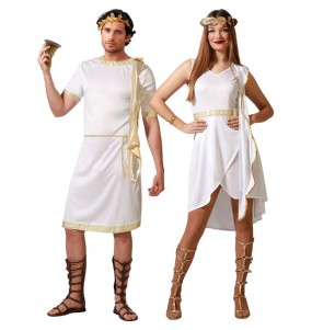 Goldene Römer Kostüme für Paare