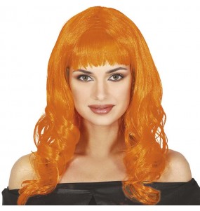 Barbie-Perücke mit orangem Haar um Ihr Kostüm zu vervollständigen