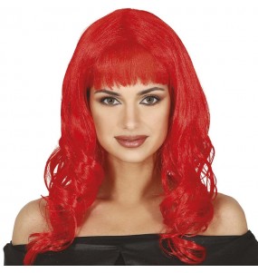Barbie-Perücke mit roten Haaren um Ihr Kostüm zu vervollständigen