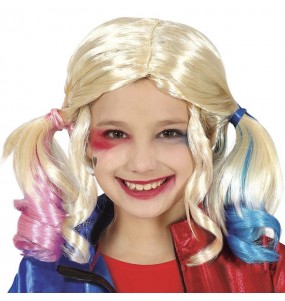 Harley Quinn Kind Perücke um Ihr Kostüm zu vervollständigen