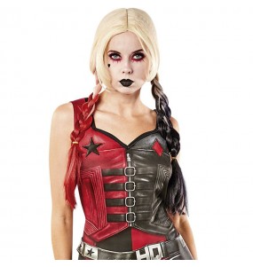 Harley Quinn Suicide Squad 2 Perücke zur Vervollständigung Ihres Horrorkostüms