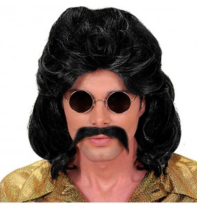 70er Jahre Schnurrbart Perücke für Männer um Ihr Kostüm zu vervollständigen