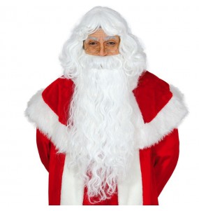 Weihnachtsmann Perücke und Bart Deluxe um Ihr Kostüm zu vervollständigen