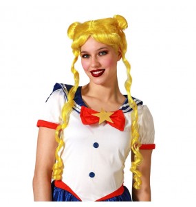 Sailor Moon Blonde Perücke um Ihr Kostüm zu vervollständigen
