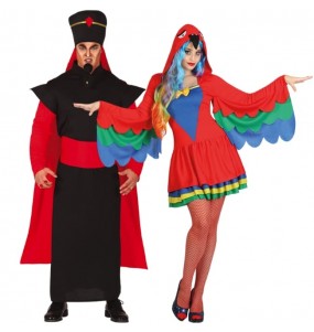 Mit dem perfekten Jafar und Papagei-Duo kannst du auf deiner nächsten Faschingsparty für Furore sorgen.