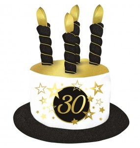 30 Jahre alter Hut mit Kerzen