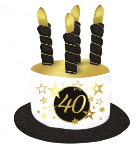 40 Jahre alter Hut mit Kerzen