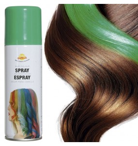 Grünes Haarspray