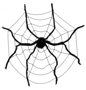 Spinnennetz mit Spinne, 150 cm für halloween