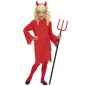 Verkleiden Sie die Roter TeufelMädchen für eine Halloween-Party