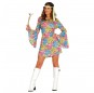 Kostüm Sie sich als Blumiges Hippie Kostüm für Damen-Frau für Spaß und Vergnügungen