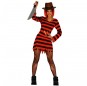Freddy Krueger Kostüm Frau für Halloween Nacht