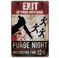 Poster Purge Night Danger für halloween
