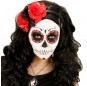 Catrina-Stirnband mit roten und schwarzen Rosen zur Vervollständigung Ihres Horrorkostüms