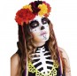 Deluxe Catrina Stirnband mit Blumen zur Vervollständigung Ihres Horrorkostüms