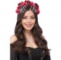 Catrina-Stirnband mit Blumen und Knochen zur Vervollständigung Ihres Horrorkostüms