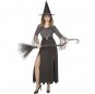 Silberhexe Kostüm Frau für Halloween Nacht
