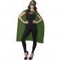 Grüner Superhelden-Umhang Kostüm für Herren