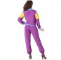 80er Jahre violetter Trainingsanzug Kostüm für Damen