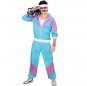 Blauer Retro-Trainingsanzug Kostüm für Herren
