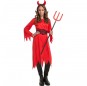 Verkleiden Sie die Teufelin aus der Hölle Mädchen für eine Halloween-Party