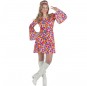 Kostüm Sie sich als Hippie 70er Jahre Kostüm für Damen-Frau für Spaß und Vergnügungen