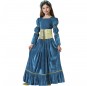 Blaue mittelalterliche Jungfrau Kostüm für Mädchen